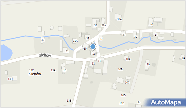 Sichów, Sichów, 34, mapa Sichów