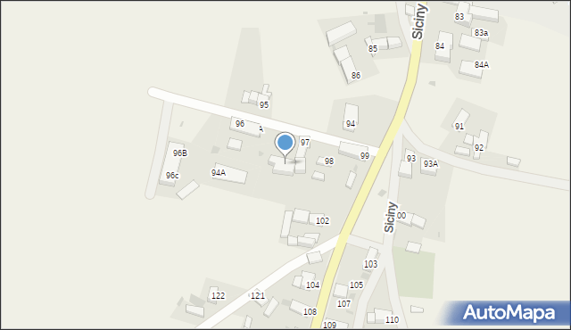 Siciny, Siciny, 96B, mapa Siciny