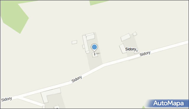 Sidory, Sidory, 8, mapa Sidory