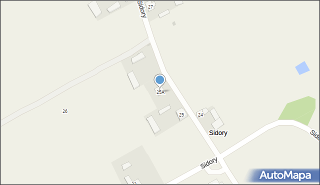 Sidory, Sidory, 25A, mapa Sidory