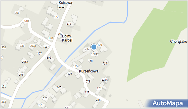 Sidzina, Sidzina, 129A, mapa Sidzina