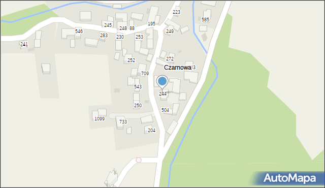 Sidzina, Sidzina, 244, mapa Sidzina