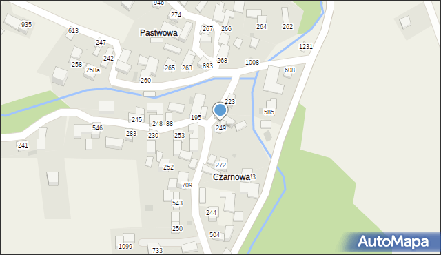 Sidzina, Sidzina, 249, mapa Sidzina