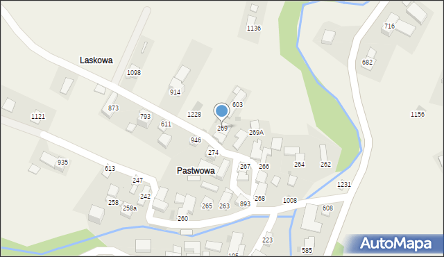 Sidzina, Sidzina, 269, mapa Sidzina