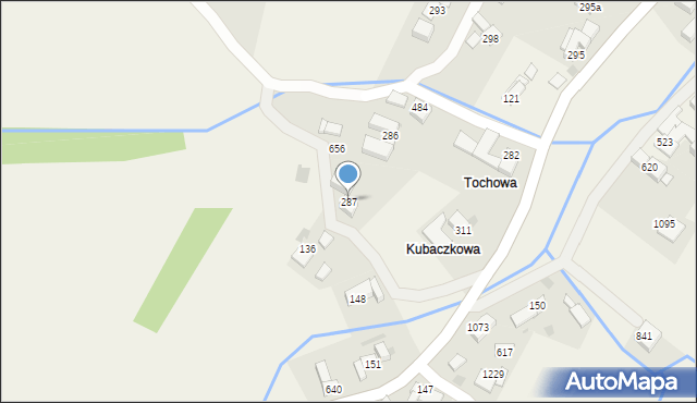 Sidzina, Sidzina, 287, mapa Sidzina