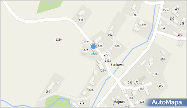 Sidzina, Sidzina, 290A, mapa Sidzina