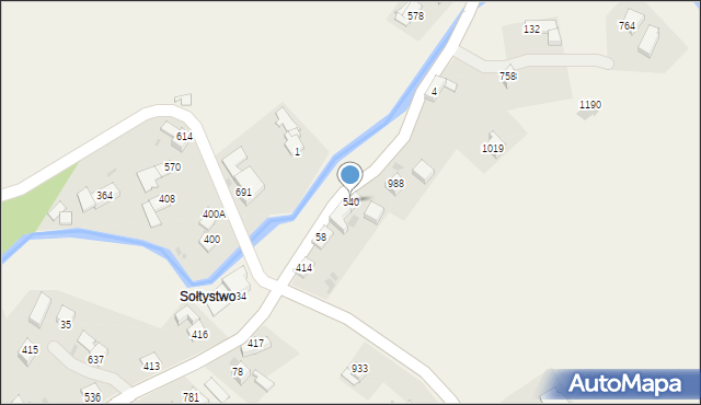 Sidzina, Sidzina, 540, mapa Sidzina