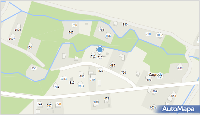 Sidzina, Sidzina, 710, mapa Sidzina