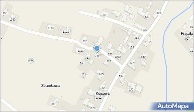 Sidzina, Sidzina, 731, mapa Sidzina