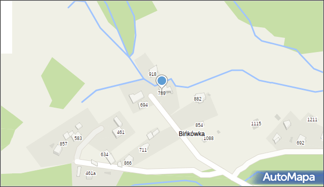 Sidzina, Sidzina, 789, mapa Sidzina