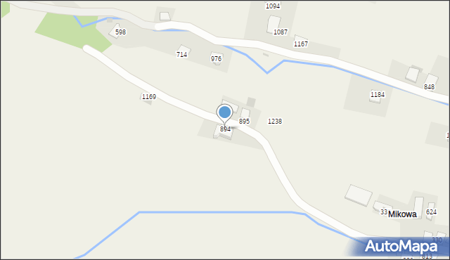 Sidzina, Sidzina, 894, mapa Sidzina