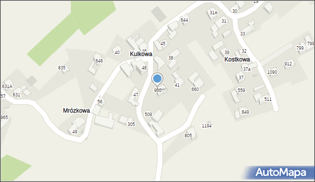 Sidzina, Sidzina, 900, mapa Sidzina