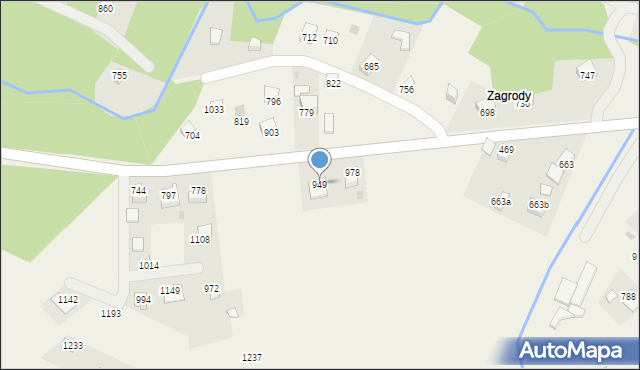 Sidzina, Sidzina, 949, mapa Sidzina