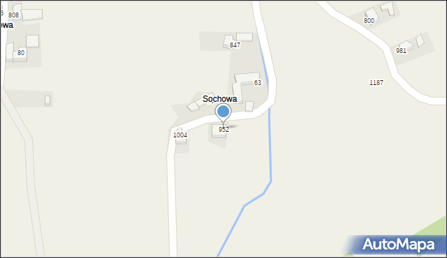 Sidzina, Sidzina, 952, mapa Sidzina