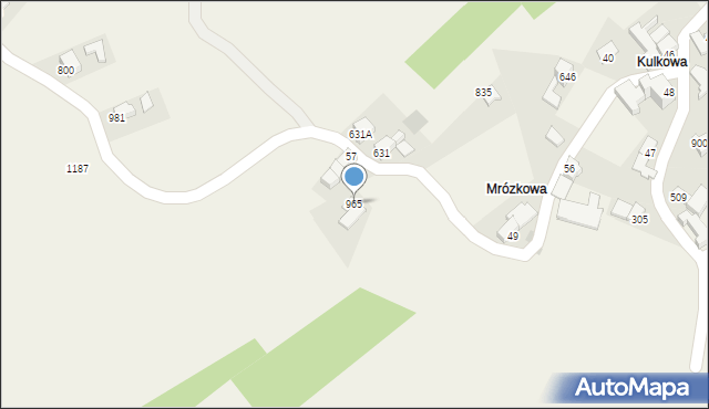 Sidzina, Sidzina, 965, mapa Sidzina