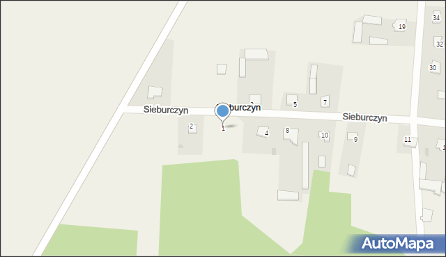 Sieburczyn, Sieburczyn, 1, mapa Sieburczyn