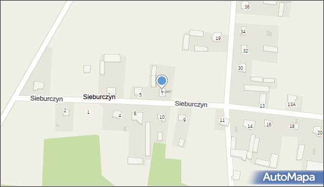 Sieburczyn, Sieburczyn, 7, mapa Sieburczyn