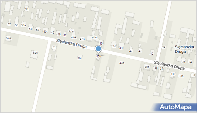 Sięciaszka Druga, Sięciaszka Druga, 45b, mapa Sięciaszka Druga