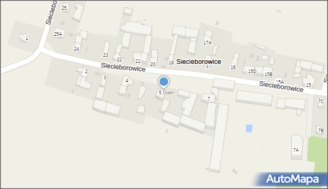 Siecieborowice, Siecieborowice, 6, mapa Siecieborowice