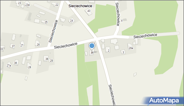 Sieciechowice, Sieciechowice, 35, mapa Sieciechowice