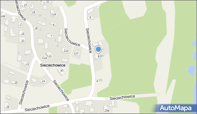 Sieciechowice, Sieciechowice, 5, mapa Sieciechowice