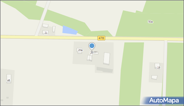 Siedlątków, Siedlątków, 20, mapa Siedlątków