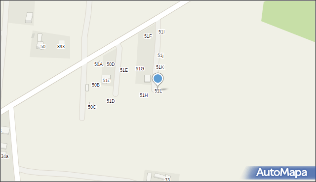 Siedlątków, Siedlątków, 51L, mapa Siedlątków