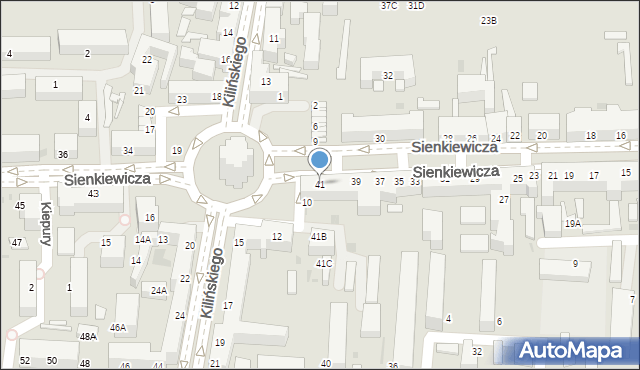 Siedlce, Sienkiewicza Henryka, 41, mapa Siedlce