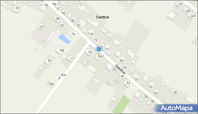Siedlce, Siedlce, 73, mapa Siedlce