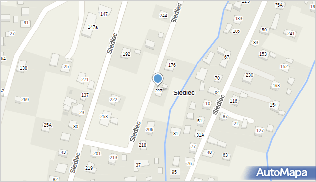 Siedlec, Siedlec, 227, mapa Siedlec