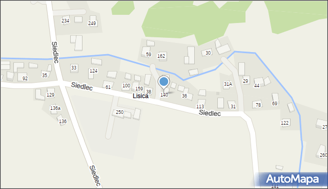 Siedlec, Siedlec, 36a, mapa Siedlec