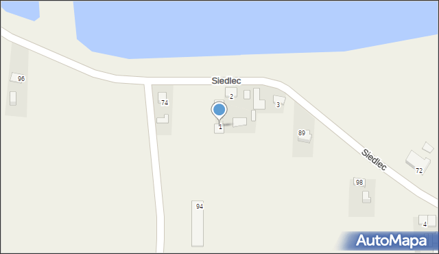 Siedlec, Siedlec, 1, mapa Siedlec