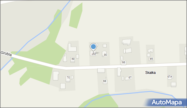 Siedlec, Siedlec, 102, mapa Siedlec