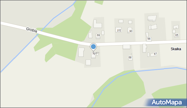 Siedlec, Siedlec, 70, mapa Siedlec