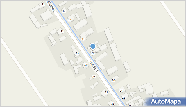 Siedlec, Siedlec, 28, mapa Siedlec