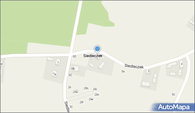 Siedleczek, Siedleczek, 6, mapa Siedleczek