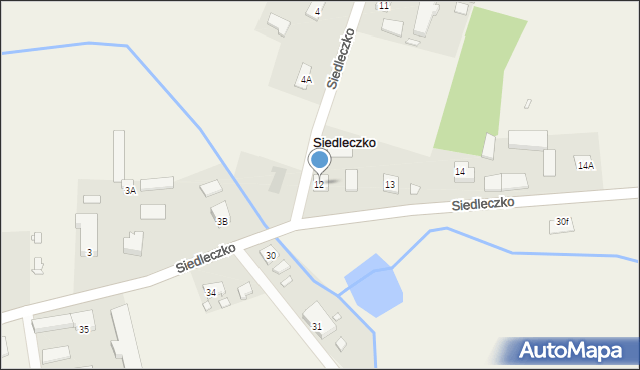 Siedleczko, Siedleczko, 12, mapa Siedleczko