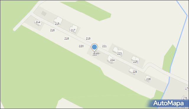 Siedlice, Siedlice, 222, mapa Siedlice