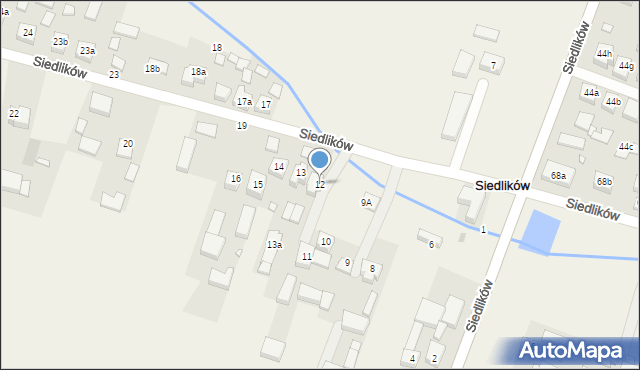 Siedlików, Siedlików, 12, mapa Siedlików