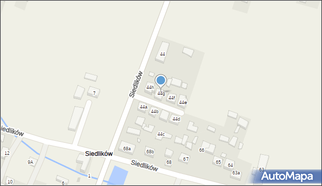 Siedlików, Siedlików, 44g, mapa Siedlików