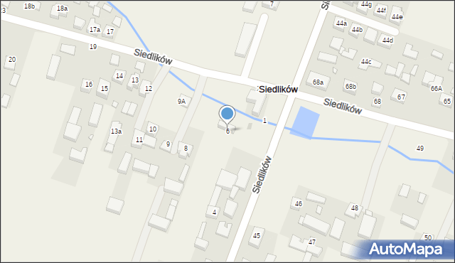 Siedlików, Siedlików, 6, mapa Siedlików