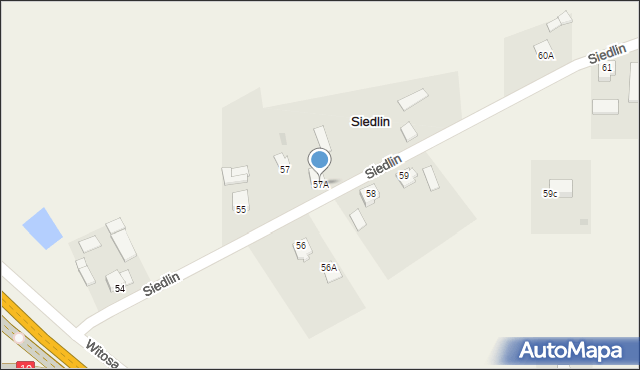 Siedlin, Siedlin, 57A, mapa Siedlin
