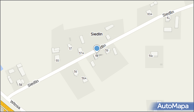 Siedlin, Siedlin, 58, mapa Siedlin