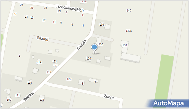 Siedliska, Sielska, 128, mapa Siedliska