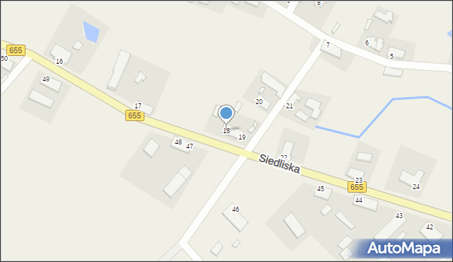 Siedliska, Siedliska, 18, mapa Siedliska