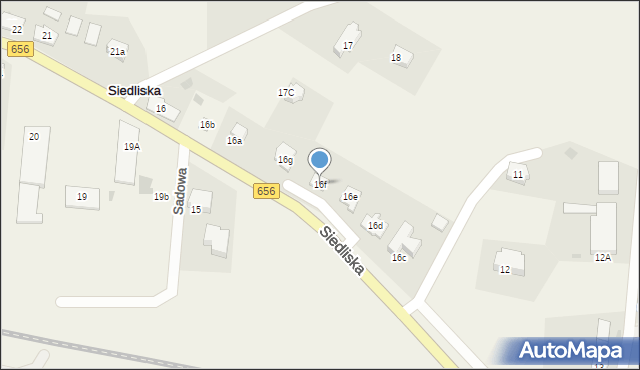 Siedliska, Siedliska, 16f, mapa Siedliska