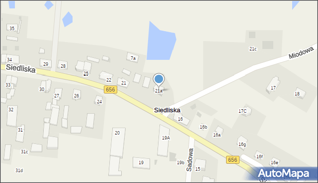 Siedliska, Siedliska, 21a, mapa Siedliska