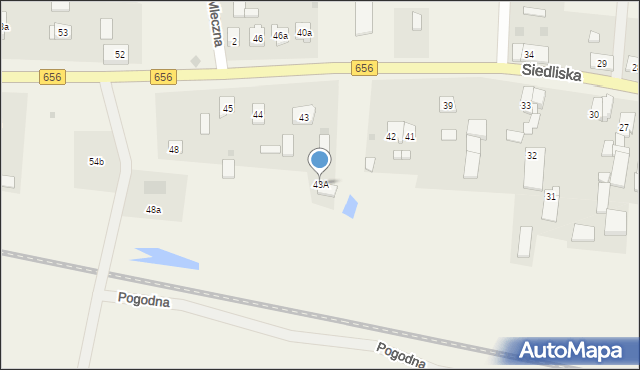 Siedliska, Siedliska, 43A, mapa Siedliska