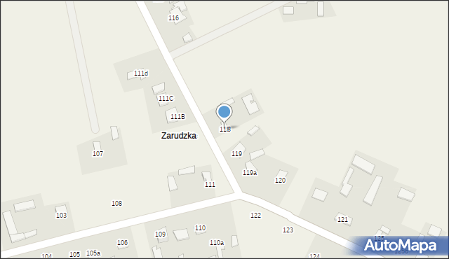 Siedliska, Siedliska, 118, mapa Siedliska