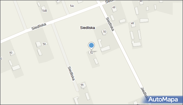 Siedliska, Siedliska, 52, mapa Siedliska